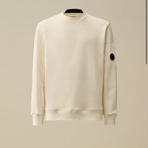C.P. Company CP Off-White Sweatshirt diagonal raised fleece MENS medium NWT